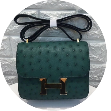 Ostrich leather women's bag leather stewardess bag Kangkang fashion tofu small square bag 18 19 shoulder messenger casual women
