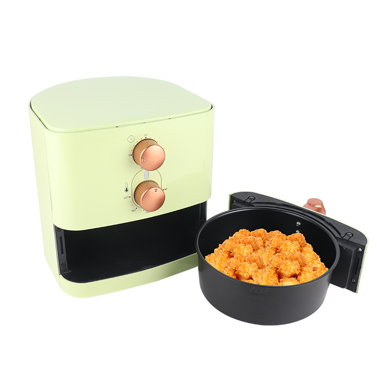 New Design 650W Multifunction Healthy Cooking Electric Air Fryer with Timer and Temperature Control  1L Manual Air Fryer