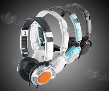 colorful headphones