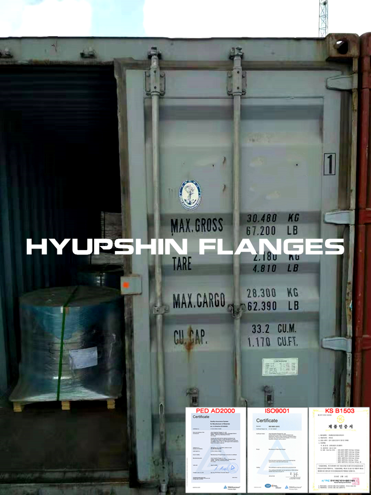 Hyupshin Flanges Shipping Sea Transport