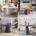 High Quality Contemporary Black Metal Side Glass Marble Stone Soild Wood Coffee Table Two Table Set Round Nesting Table