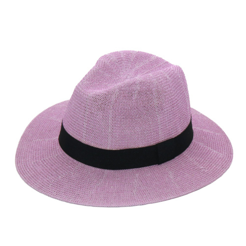 Wholesale Summer Panama Hats For Women Fashion Colorful Jazz Beach Hat Cooling Ladies Summer Straw Hat S1068