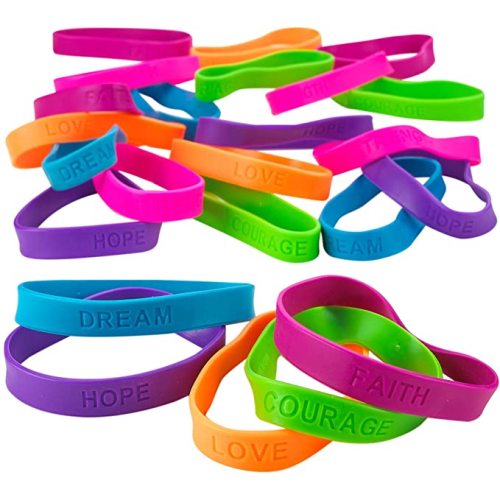 Custom Rubber Bracelets with Sayings Diameter Wristband