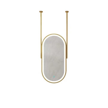 Hospitality Oval Ceiling Mirror with Lights