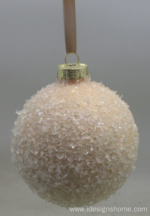 Christmas Glass Ball Ornaments Pink Baubles