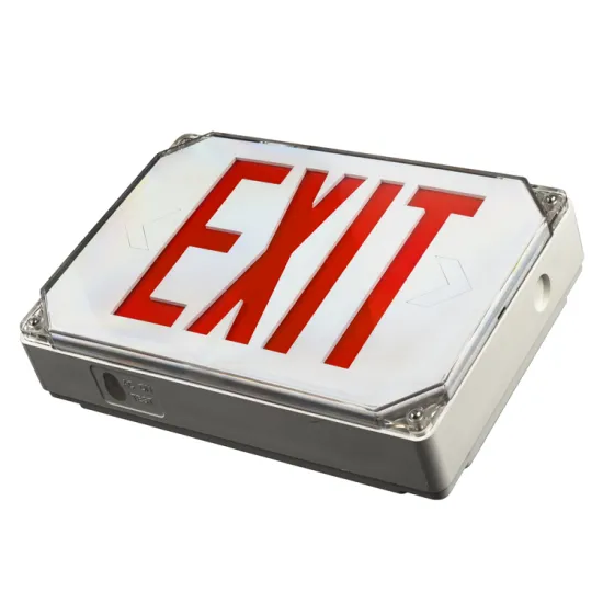 FEITUO JLWPEE1RW Outdoor Emergency Light Exit Sign with Battery Backup for Wet Locations