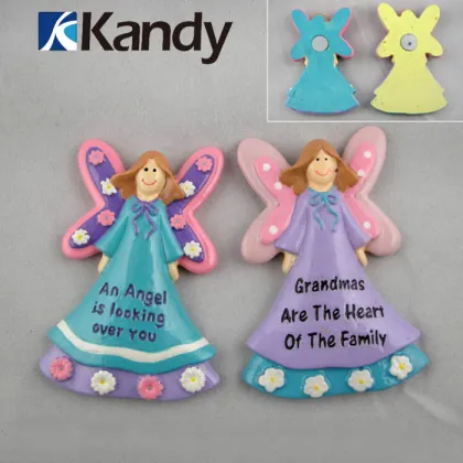 Customized package two sets beautiful angel resin angel statue