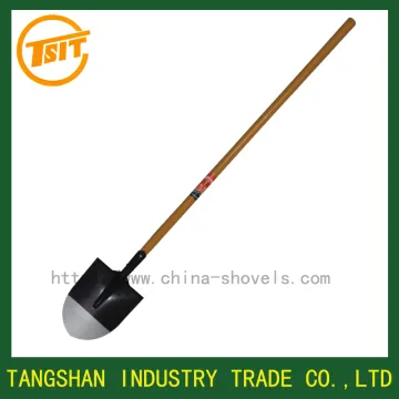 agriculture long wood handle sand shovel