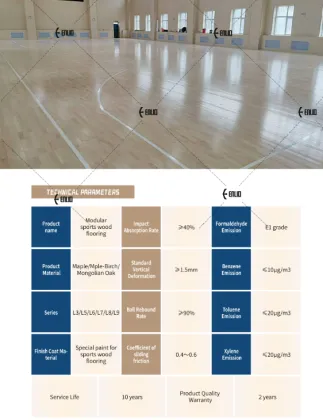 Enlio Professional Modular Sports Wooden Floor