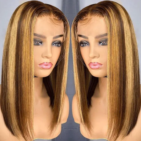 Cheap Straight Raw Peruvian Virgin Human Hair Hd Full Lace Front Short Bob Wigs Human Hair Transparent Lace Frontal Wig Vendor