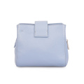 Vegan Leather Lady Crossbody Bag Camera Bag Blue