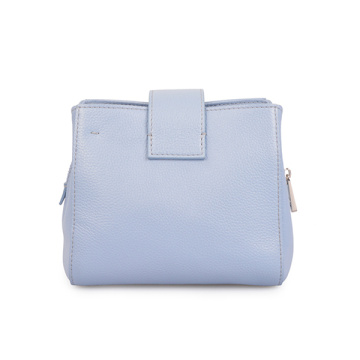 Vegan Leather Lady Crossbody Bag Camera Bag Blue