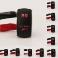 1pc 12V/20A 24V/10A Car Boat LED Rocker Switch 5pin Red LED Light Rocker Switches For Truck Trailer Bus RV Caravan