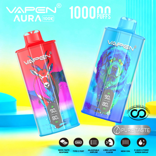 Вейп за еднократна употреба VAPEN AURA 100K на едро