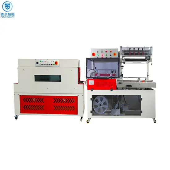 High-Speed Automatic Film Shrink Wrapping Machine for Plastic and Glass Packaging