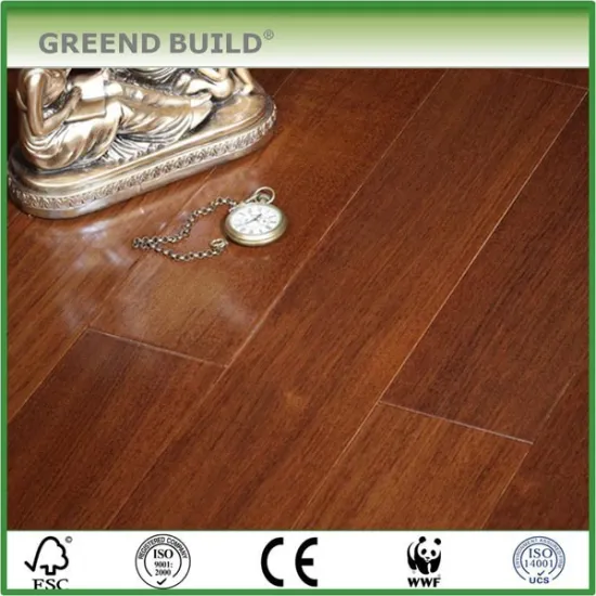 Solid teak wood flooring with romantic style