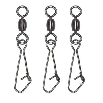 Orjd Fishing Crane Swivel with Hooked Snap - Freshwater Bass & Carp Fishing Equipment