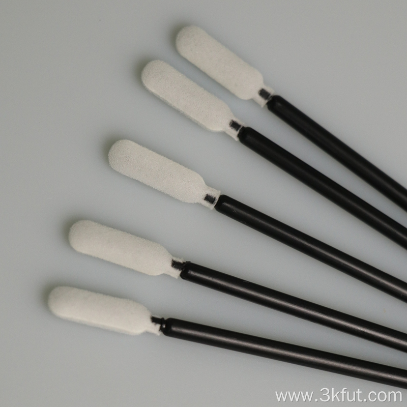 Factory Cleanroom Open-Cell Foam Swab with Black Handle