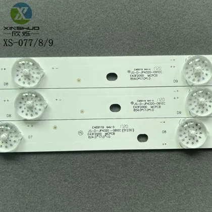 Backlight Strips for PIONEER ROWA 43" TV Models 43L35 and E42F2000: JS-D-JP4320-081EC, 091EC & D43-F2000