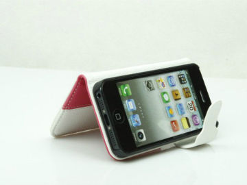 Oem / Odm New Arrival Two Color Wallet Stand Leather Iphone 5 Protective Cases