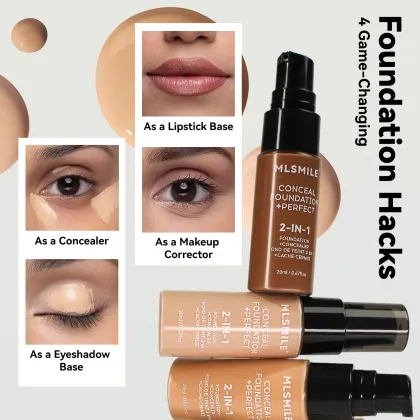 Korean Matte Long-Lasting Foundation with Full Coverage and Poreless Finish