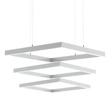 Modern minimalist square LED pendant light used for office and home ceiling lights