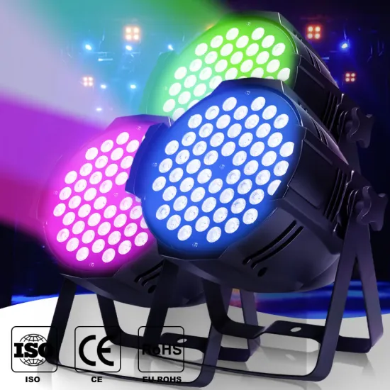 LED Waterproof Baisun 60 Auto DMX RGBW Flight Case for 54x3W 18x18W RGBWA UV 6in1 COB PAR Light