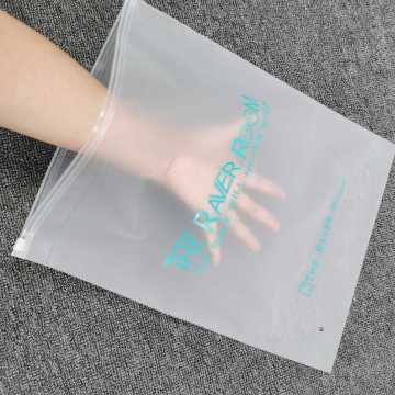 Wholesale Custom Clothing Packaging: Frosted Clear Laminated Plastic Garment Ziplock Bags