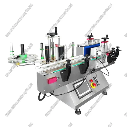Desktop Technology Ampoule Vial Syrup Flat Bottle Labeling Machine
