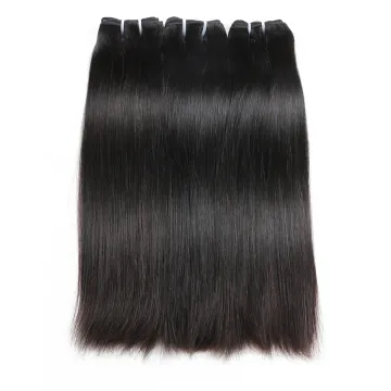 Wholesale Indian Raw Virgin Human Hair Super Double Drawn Hair Extensions Natural Black Cuticle Aligned Double Drawn Hair