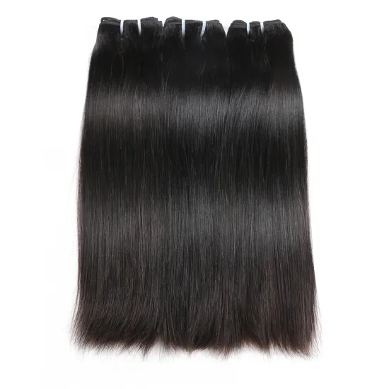 Wholesale Indian Raw Virgin Human Hair Super Double Drawn Hair Extensions Natural Black Cuticle Aligned Double Drawn Hair