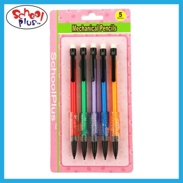 Cheap mechanical pencil with eraser and grips for children