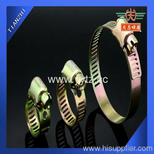 Mini American Type Zinc Plated Steel Hose Clamp 