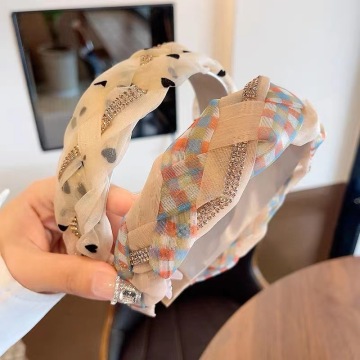 2023 Fashion Flower Hair Band for Women and Girls - Autumn Winter Knit Hairband