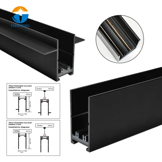 Black Linear LED Magnetic Track Lighting for Fixtures