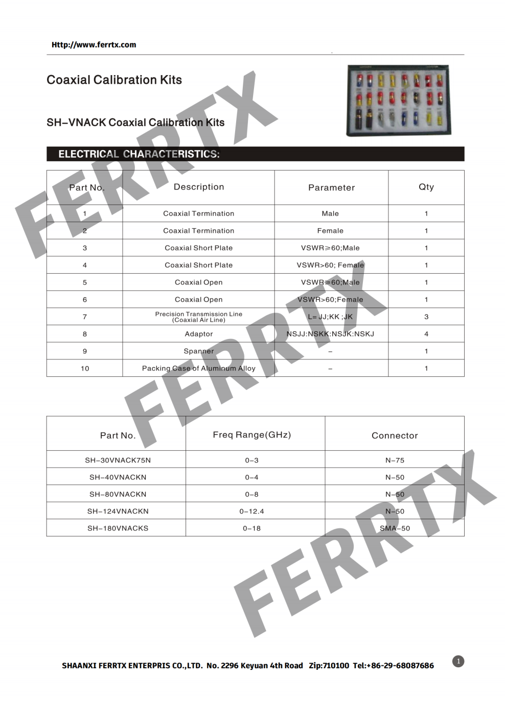 Coaxial Calibration Kits