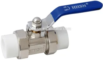 2 way PPR double union ball valve