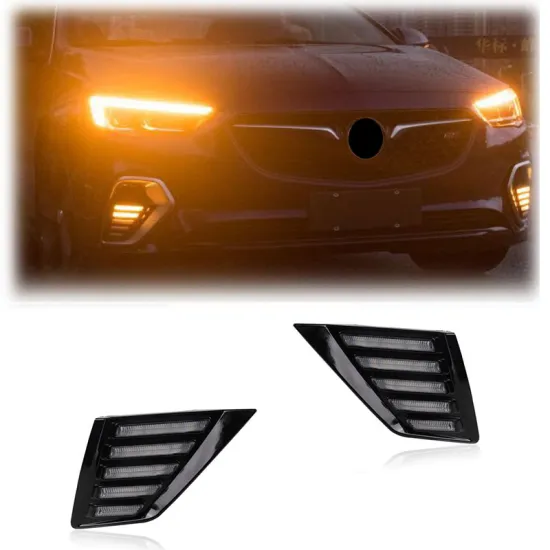 Gobison LED DRL Daytime Running Light with Front Fog Lamp for Buick Regal GS 2017-2018