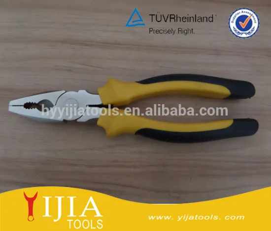high carbon steel combination plier with TPR handle