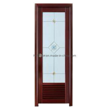 Stainless Steel Glass Design Bathroom Door (HY-505)