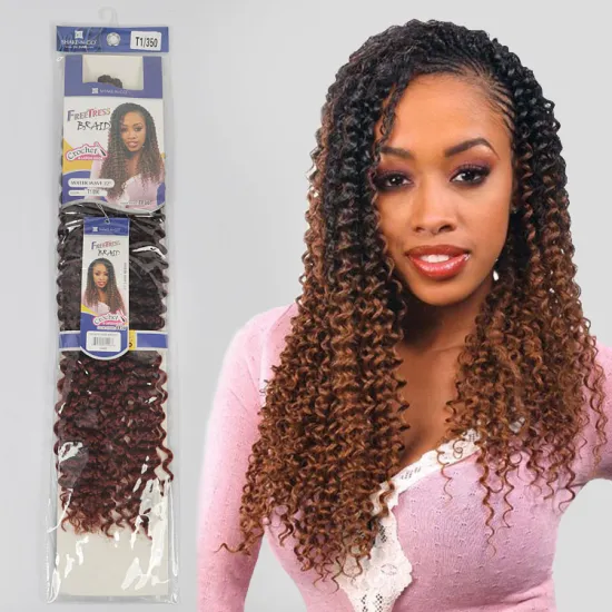 Wholesale  Passion Twist Pre looped Braiding Synthetic Crochet Braid Hair 22 inch Water Wave Passion Twist Hair