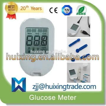 2015 new design High Quality Big Screen Digital blood glucose meter With PC-link USB Cable / Precise silver strips/