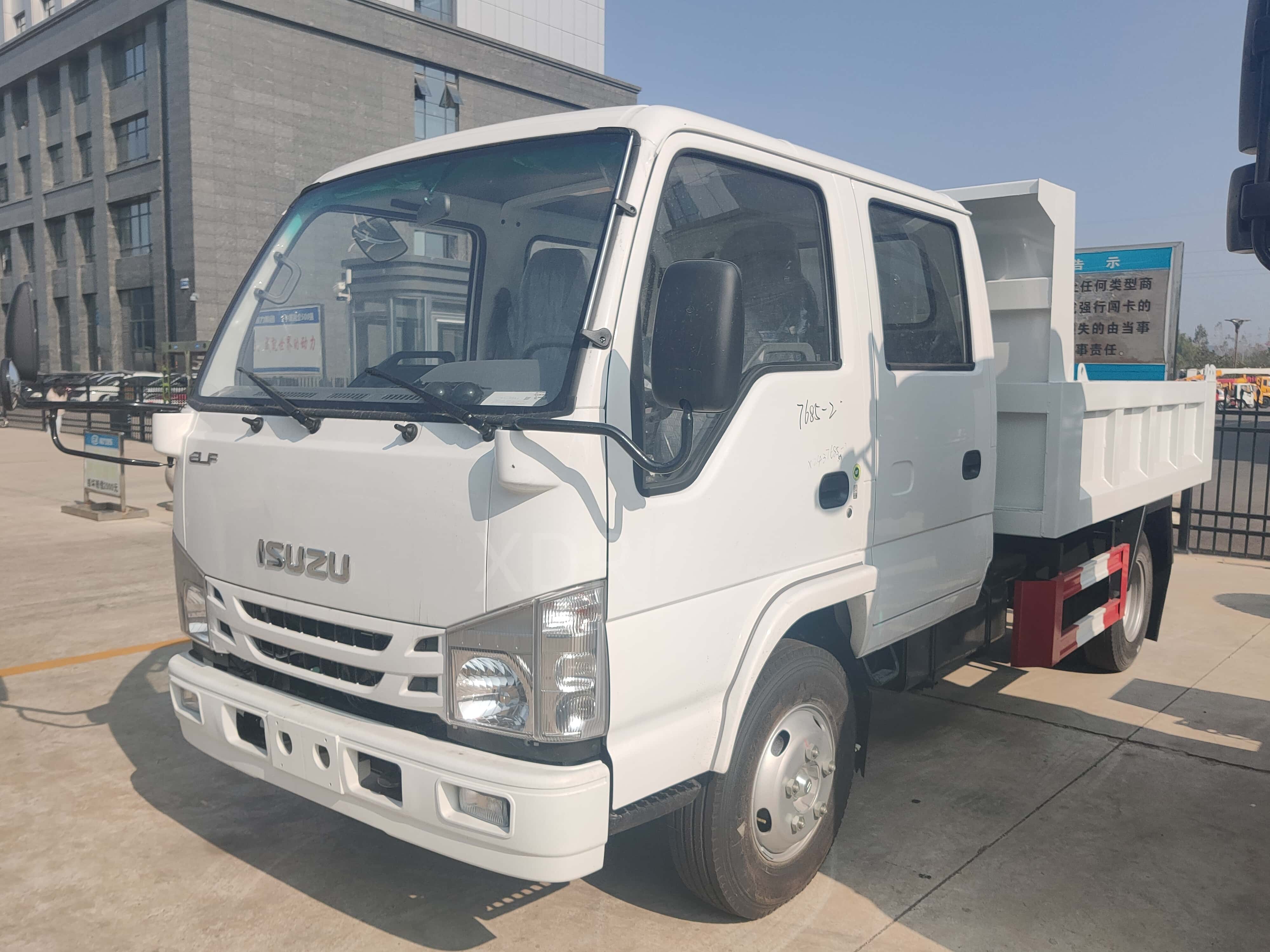 ISUZU 2T 98hp lifting and dump truck