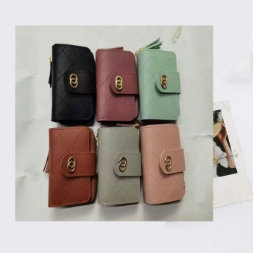 0.76 Dollar CHB018 Leather Pocket Money Wallet for Women - Ready Stock