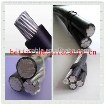 Overhead Aluminum alloy Conductor Service drop Aerial bundled cable AAC ACSR/PVC ABC Cable