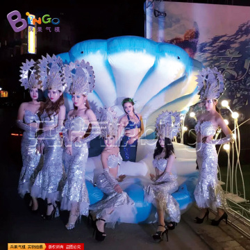 Party/ stage/ wedding decoration customized giant inflatable stage led shell