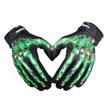 Bike Full Finger Skeleton Gloves with Slip-Resistant Performance