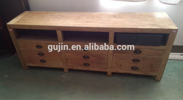 RECLAIMED ELM ENTERTAINMENT CONSOLE