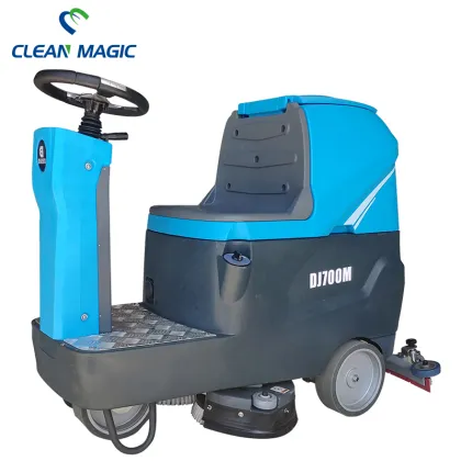 Electric industrial floor cleaner