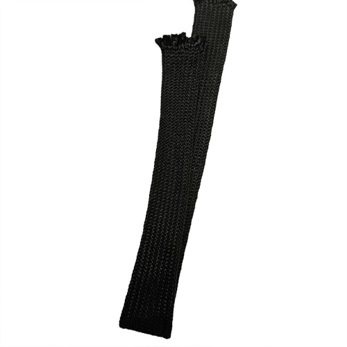 Black Customizable PP Polyester Yarn Braided Sleeving